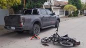 Motociclista colisionó con una camioneta estacionada