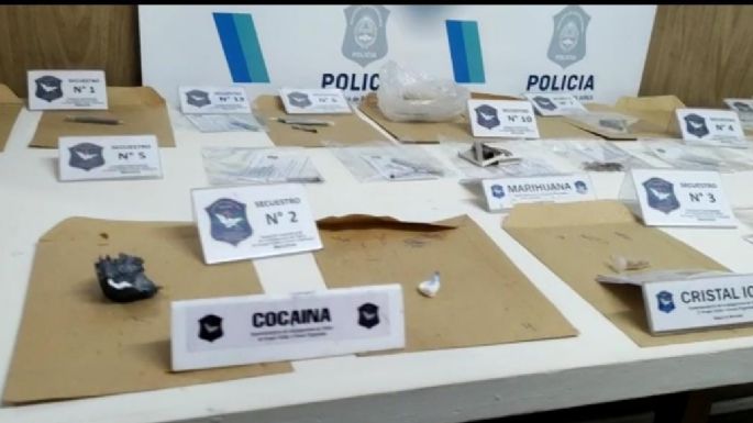 Cocaína, Éxtasis y Cristal: Secuestraron toda clase de drogas en la Bresh