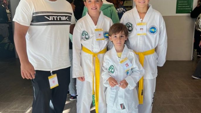 Medallas de oro, plata y bronce para taekwondistas de Lobería en Mar del Plata