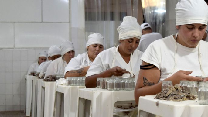 Jorge Alvaro en Engraucoop junto a las mujeres trabajadoras