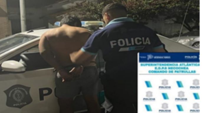 Causaba disturbios y cuando llegó la policía los atacó a piedrazos