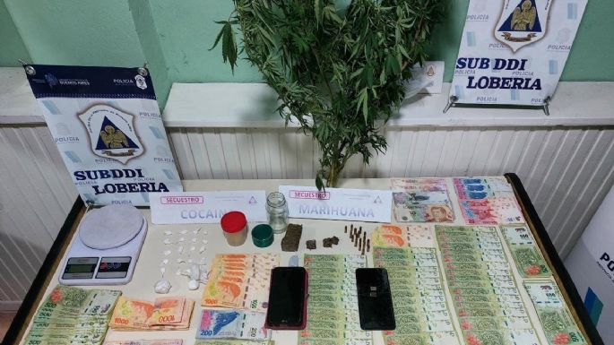 Lobería: Vendían drogas desde su casa y fueron detenidos