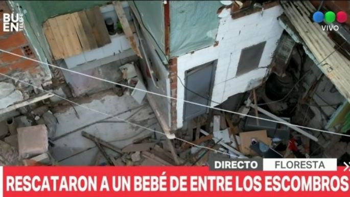 Tragedia en Floresta: Dos muertos y varios heridos al derrumbarse una casa