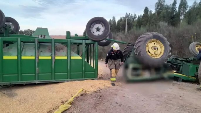 Un hombre murió en Balcarce tras volcar con su tractor