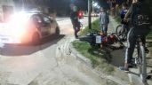 Violento accidente en Avenida 75: Un motociclista fue llevado al hospital con fractura e inconsciente