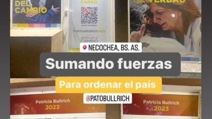 Patricia Bullrich ya mostró su apoyo a un posible candidato necochense