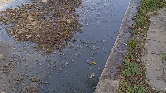 Queja de los vecinos: La Municipalidad dejó aguas servidas en la vereda