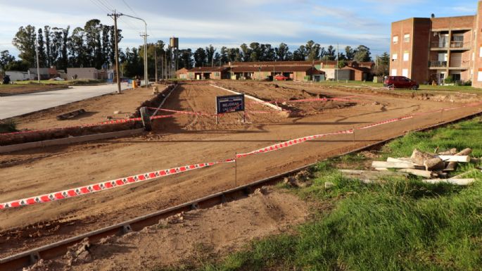 San Cayetano habilitó una nueva calle pavimentada