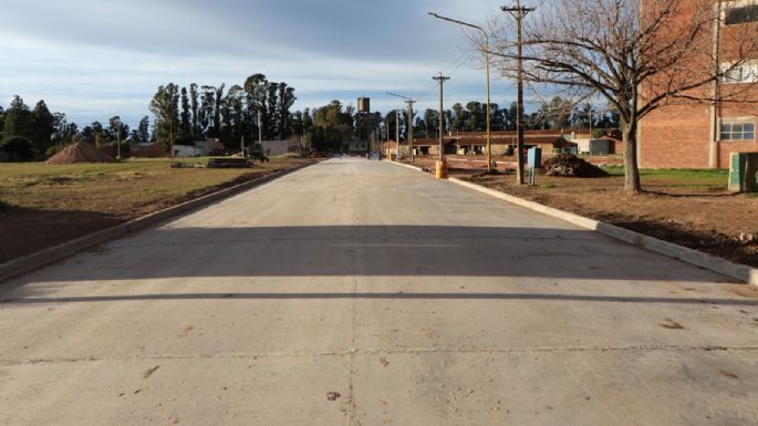 San Cayetano habilitó una nueva calle pavimentada