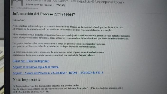 Alerta en Necochea: Aumentan los casos de estafas a través de notificaciones falsas de procesos judiciales