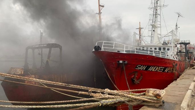 Emergencia en puerto de Mar del Plata: Prefectura sofoca incendio en buque sin medidas de seguridad