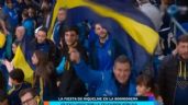 Un dirigente de otro club fue visto flameando una bandera de Boca en la despedida de Riquelme y tuvo que renunciar