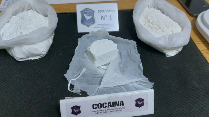 Detuvieron a dos personas intentando ingresar cocaína a Necochea