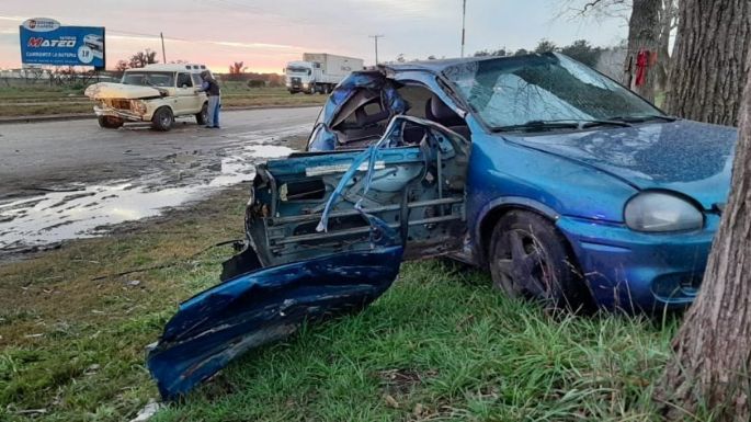 Trágico choque en ruta 88: Un hombre murió y una mujer está grave