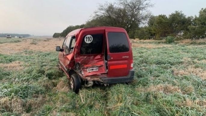 Ruta 228: Una camioneta chocó de atrás a otra y la destrozó