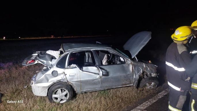 Ruta 226: Una mujer murió al volcar su auto