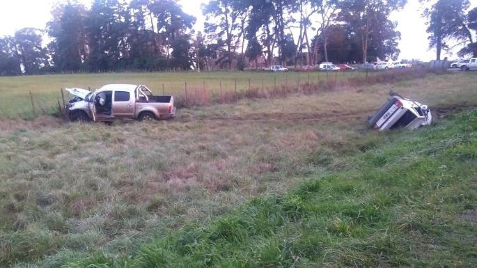 Trágico accidente en ruta 55: Un hombre murió en un violento choque frontal