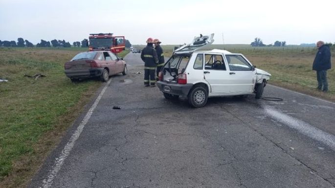 Murió la mujer que estaba grave tras el choque frontal de la Ruta 86