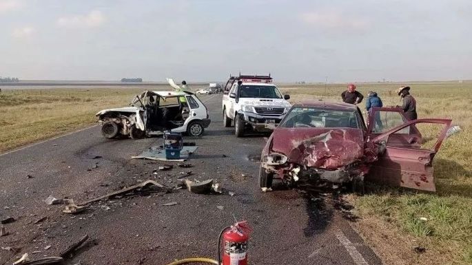 Tragedia en la Ruta 86:  Identificaron a la víctima fatal y a los heridos del accidente frontal