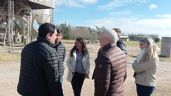 Migueles recorrió la planta hormigonera de San Cayetano y recibió el apoyo de Gargaglione en su candidatura