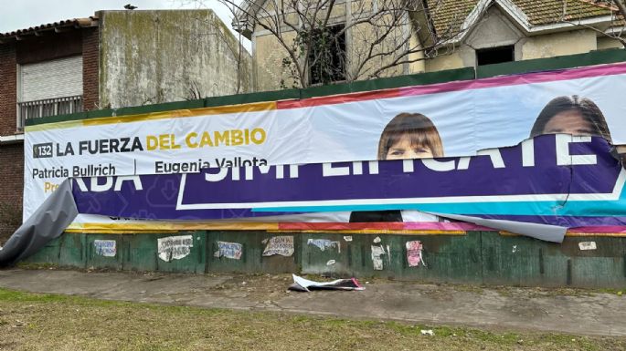 Se recalienta la campaña: Destruyeron más carteles de candidatos a intendente