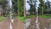 3 cuadras de calle anegadas en Barrio Parque: "Estoy por salir a pasear en una canoa"