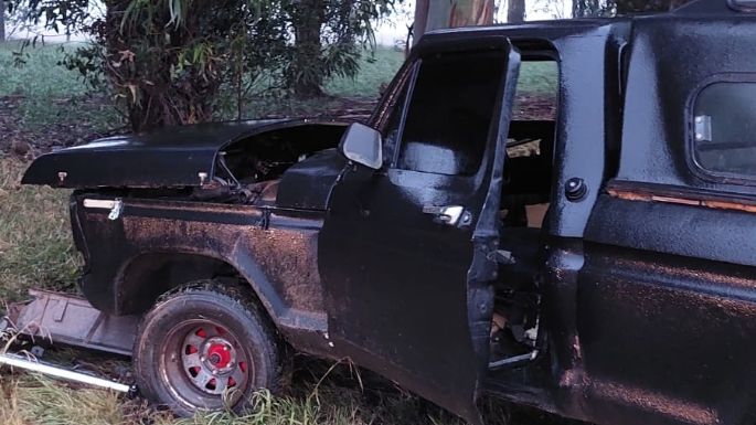 Ruta 228: Dos camionetas chocaron y un hombre quedó atrapado en el vehículo