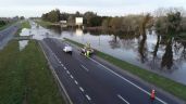 Se inundó la ruta 2 a la altura de la zona norte de Mar del Plata