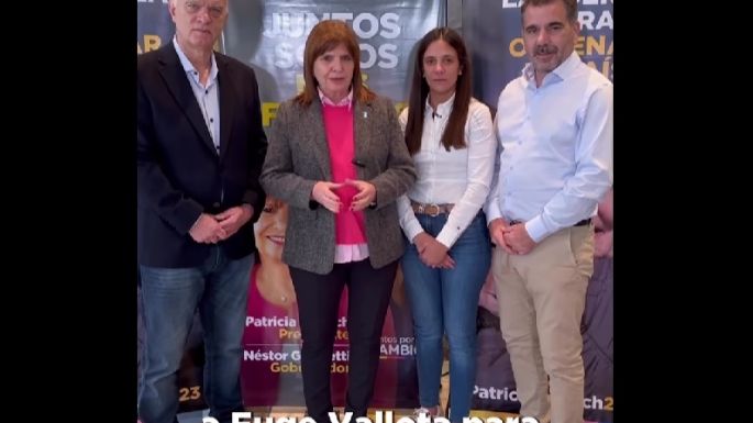 La mimada de Bullrich: "Euge" Vallota cerró campaña con los "halcones" macristas