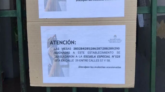 La Plata: Los votantes de una escuela fueron trasladados a otra institución por peligro de derrumbe