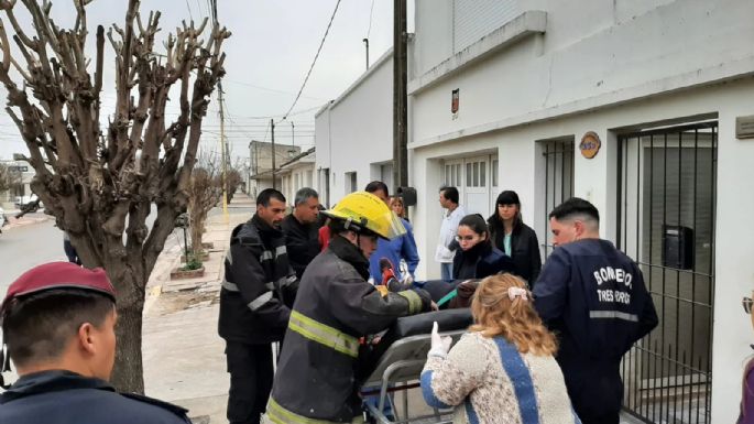 Una mujer salvó a sus hijos de un incendio en Tres Arroyos