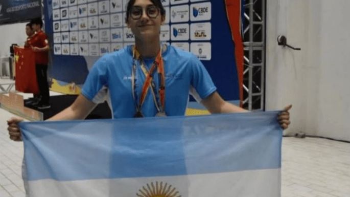 Guadalupe Angiolini salió campeona mundial en 50 metros mariposa en Brasil