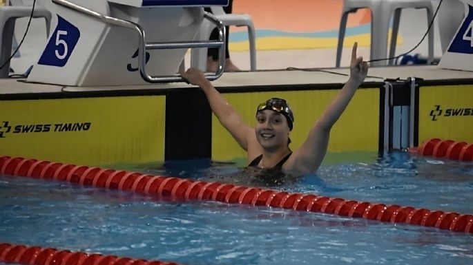 Otra medalla de oro para Guadalupe Angiolini: Se impuso en los 100 metros mariposa en Brasil