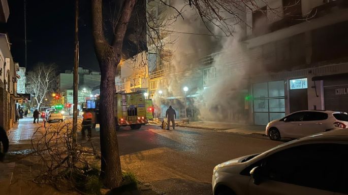 El impactante incendio de la Galería Central en fotos