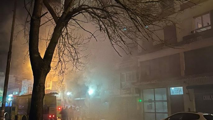 El impactante incendio de la Galería Central en fotos