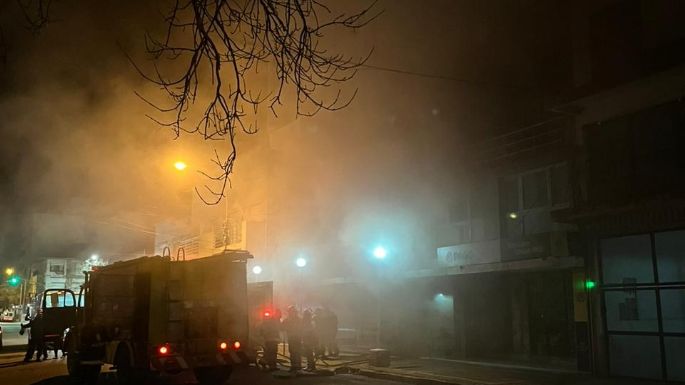 El impactante incendio de la Galería Central en fotos