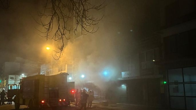 El impactante incendio de la Galería Central en fotos