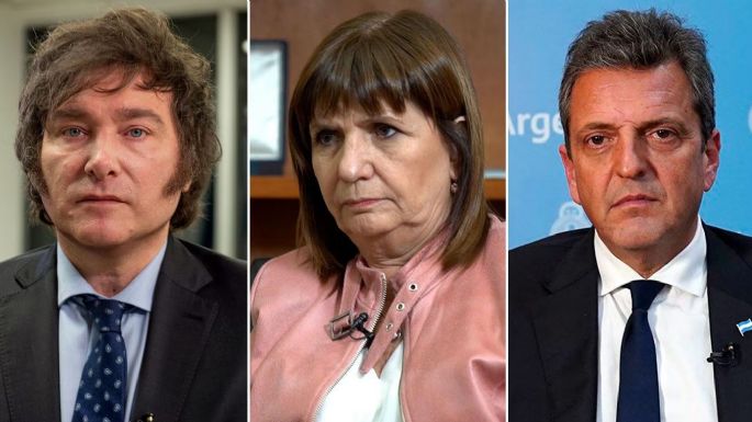 Casi empatados: Milei, Bullrich y Massa achicaron las diferencias de votos