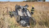 Ruta 226: Venía a Necochea y sobrevivió a un fuerte vuelco gracias al cinturón de seguridad