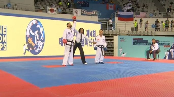 El necochense Emiliano Dupor triunfa en el Mundial de Taekwondo en Corea del Sur