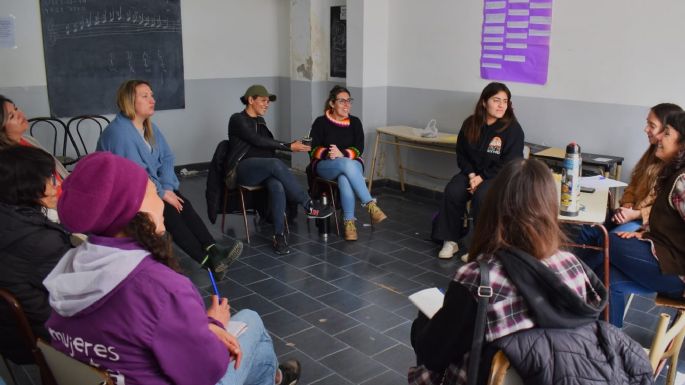 Segundo encuentro transfeminista de mujeres y disidencias en red en la Escuela Orillas del Quequén