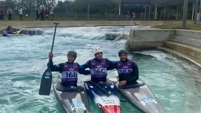 Tres necochenses integraron la selección argentina en el Mundial de Canotaje Slalom en Inglaterra