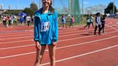 Atleta de San Cayetano en la final de los Juegos Evita