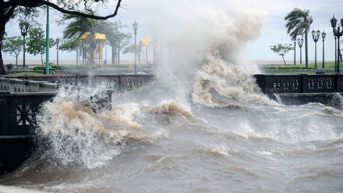 Advierten por crecidas en el Río de La Plata y la Costa Atlántica