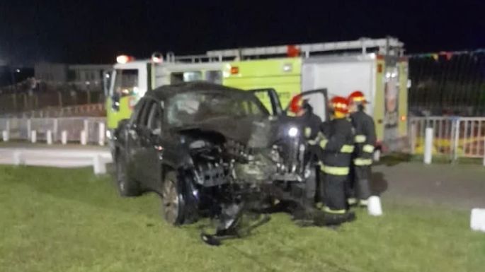 Volcó una camioneta con cinco personas en Mar del Plata