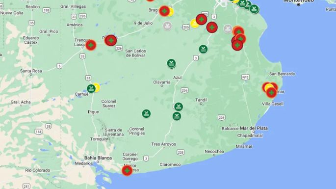 Alerta roja: El mapa de las lagunas bonaerenses afectadas por cianobacterias