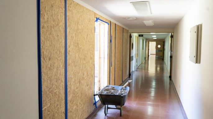 San Cayetano avanza con  la obra de ampliación de su hospital