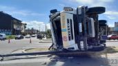 Mar del Plata: Un camión volcó en la Costa y aseguran que intentó esquivar a un motociclista