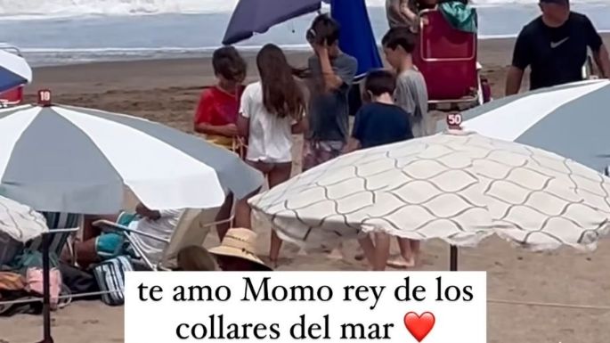 Mamá orgullosa: Jimena Barón mostró cómo le fue a su hijo en su primer día como vendedor en la playa de Quequén