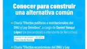 Convocan a charlas abiertas en Plaza Dardo Rocha para explicar el DNU y la Ley Omnibus de Milei